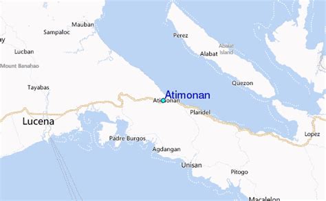 atimonan, quezon google map|Detailed Road Map of Atimonan .